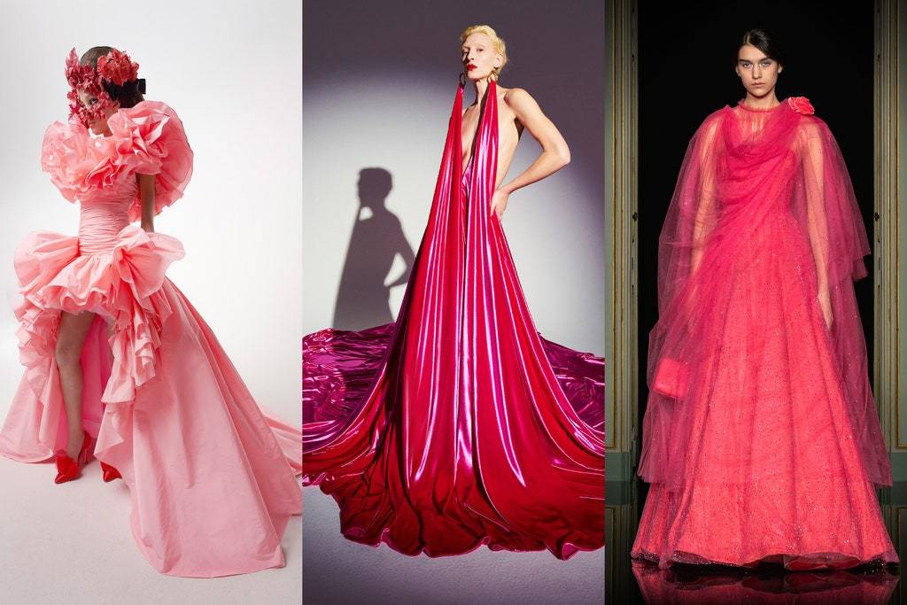 (Giambattista Valli, Schiaparelli, Armani Privé Couture wiosna-lato 2021)