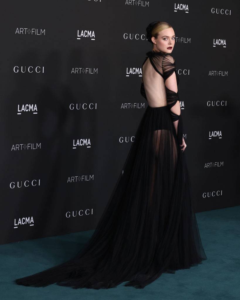 Elle Fanning w sukini Gucci Fot. Getty Images