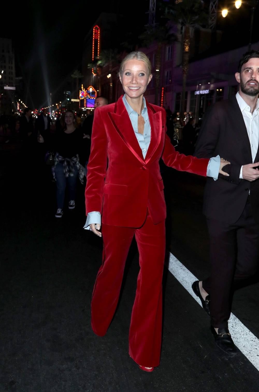 Gwyneth Paltrow na pokazie Gucci w 2021 roku (Fot. East News)