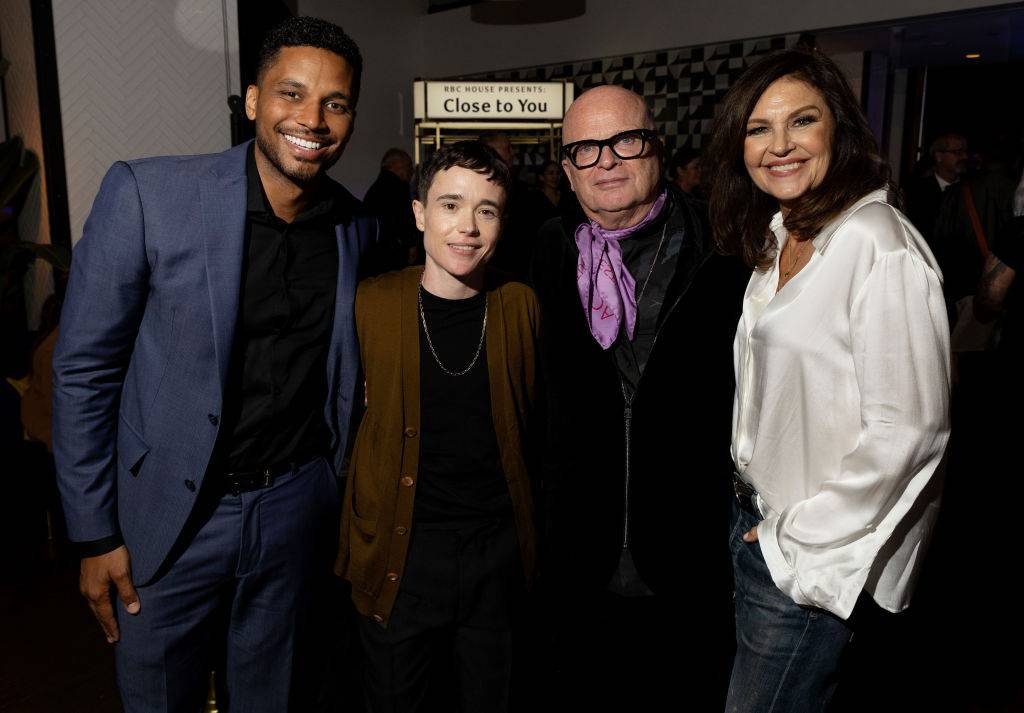 Andrew Bushell, Elliot Page, Dominic Savage i Wendy Crewson na premierze „Close to you” w trakcie festiwalu w Toronto (Fot. Kennedy Pollard/Getty Images for RBC)