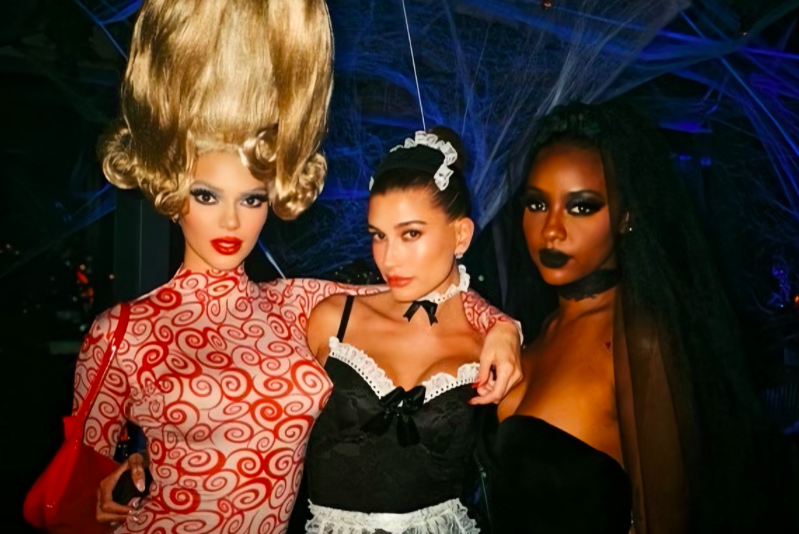 Kendall Jenner, Hailey Biebe i Justine Skye.P Fot.: Samuel Alemayhu / @samuelnw