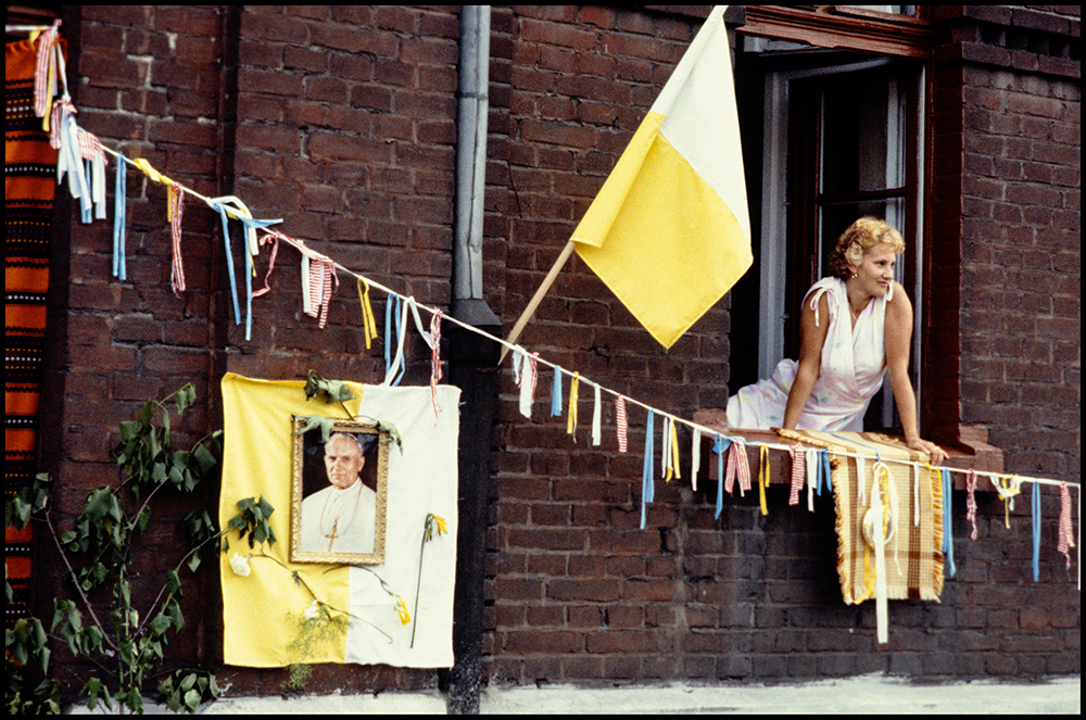 Łódź, 13 czerwca 1987. Trzecia pielgrzymka Jana Pawła II do Polski. Fot. Chris Niedenthal