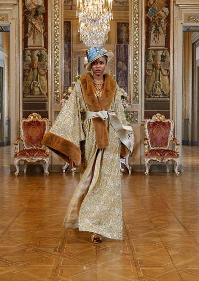 Silks, faux furs glitter and gemstones in Dolce & Gabbanas Summer 2020 Alta Moda collection