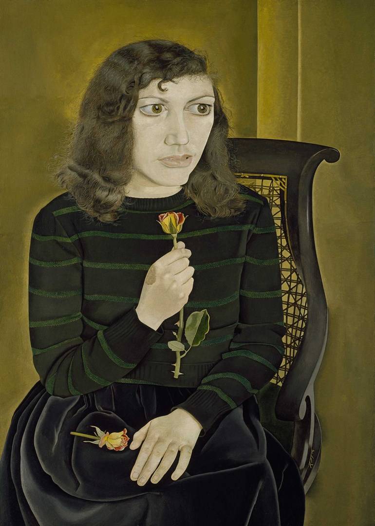 Lucian Freud, Girl with Roses, 1947-8. Dzięki uprzejmości the British Council Collection. Fot. © The British Council © The Lucian Freud Archive / Bridgeman Images
