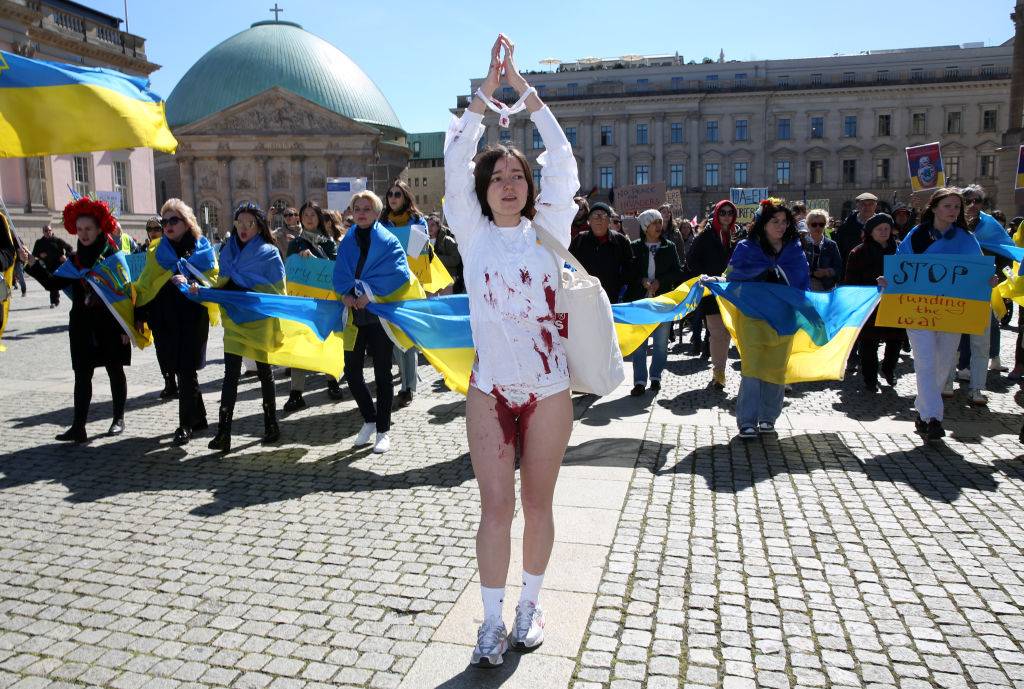 Antywojenny protest w Niemczech, kwiecień 2022, Fot. Getty Images