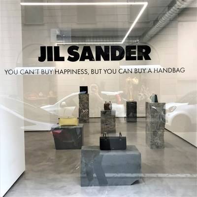 The Jil Sander pop-up store in Milan on Via Sant Andrea changes its theme each season. Previously it stocked padded down coats and handbags, now it is filled exclusively with eveningwear
@SuzyMenkesVogue