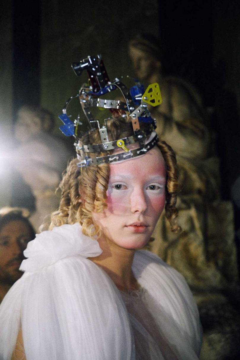 Crown by Stephen Jones for the Comme des Garçons Spring/Summer 2006 collection. Credit:LESLEY ROBESON