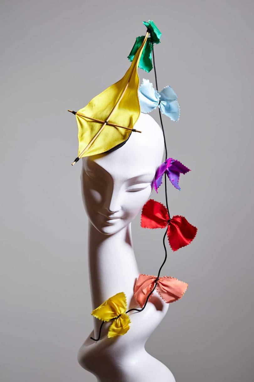 ‘High’, from the Stephen Jones Spring/Summer 2002 High collection
Credit: © TESSA HALLMANN / ROYAL PAVILION & MUSEUMS, BRIGHTON & HOVE