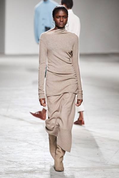 Pure luxury: undyed natural cashmere at Agnona for Autumn/Winter 2020
© GoRunway.com