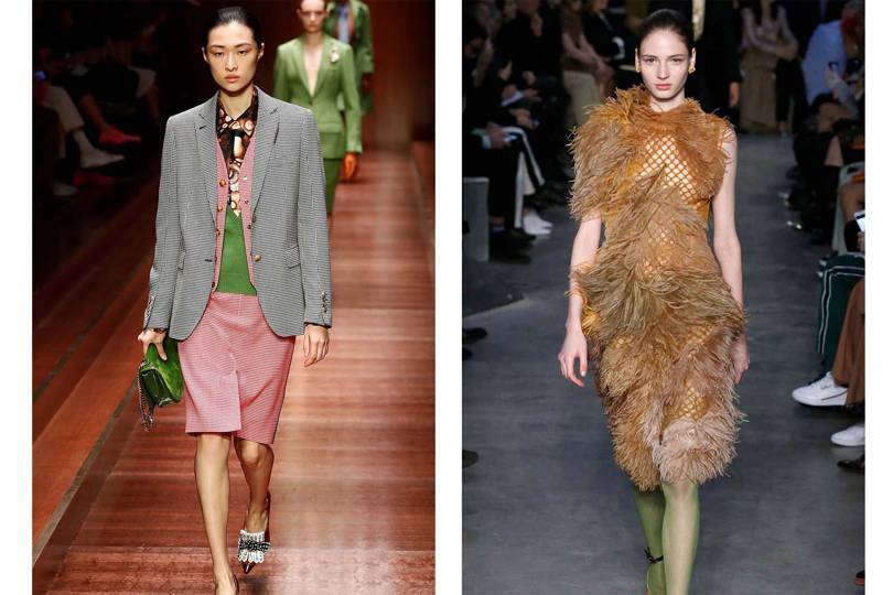 A womens tailored suit could be in pastel colours, or in a feathery mesh. Credit: GETTY IMAGES
