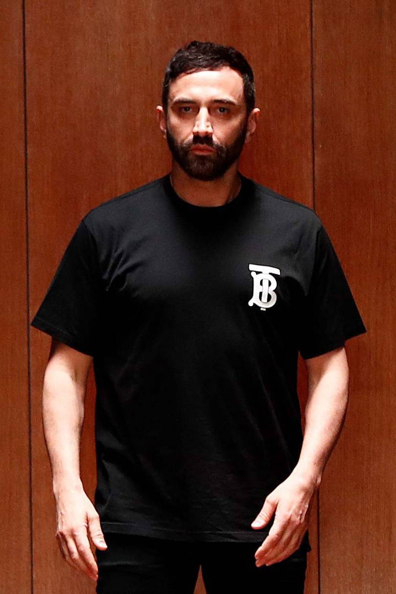 Riccardo Tisci, Burberrys Chief Creative Officer, brings his experience as a young fashion student in London to parts of his show. Credit: GETTY IMAGES