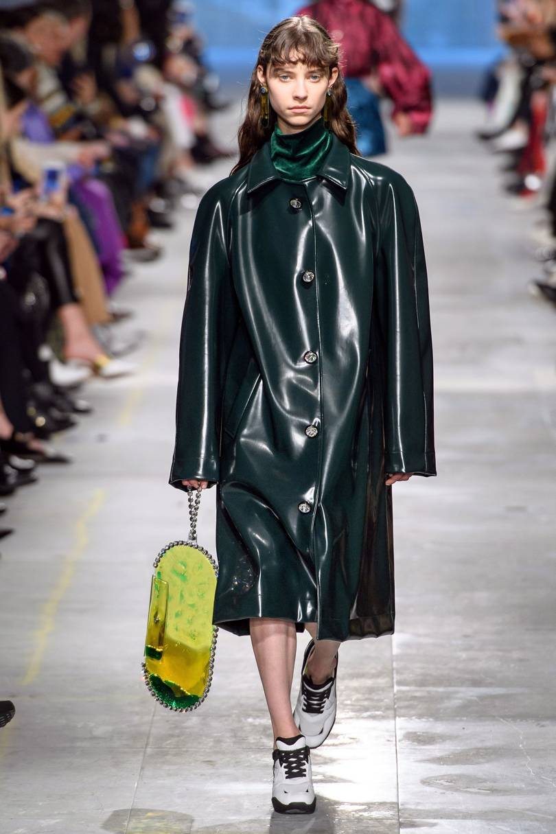 Rubberist dress from Christopher Kane AW19 collection.Credit: GORUNWAY