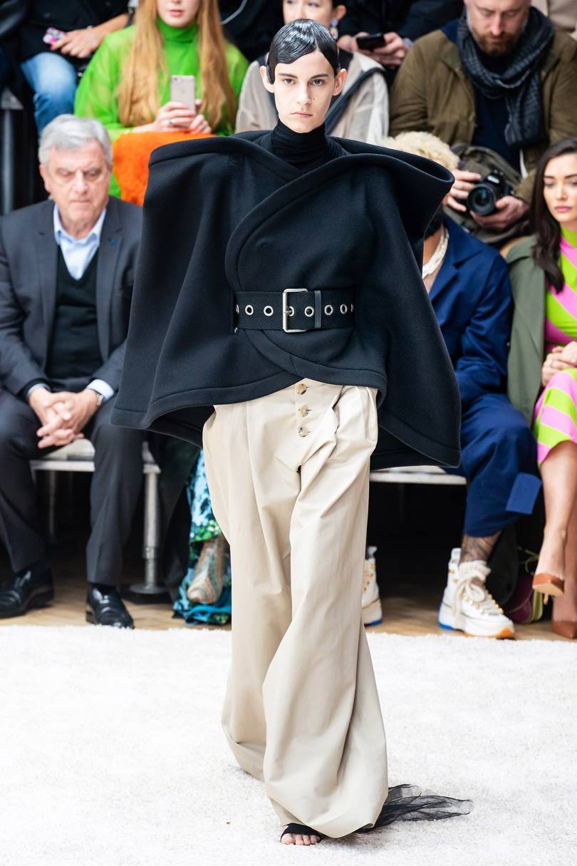 Shoulders were cut bold and broad. Credit: GORUNWAY