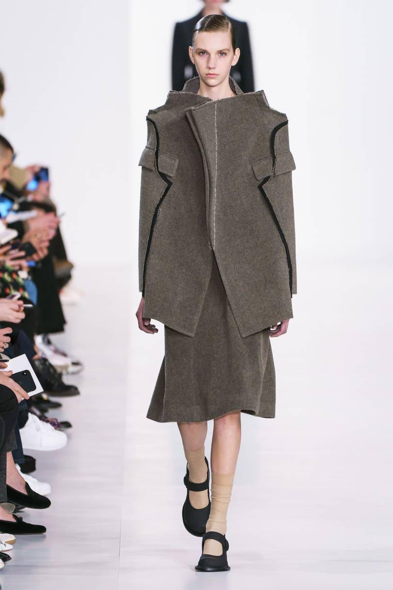 Intriguing cut and shaping to the body suggested this was more than tailoring with a twist. Credit: GORUNWAY