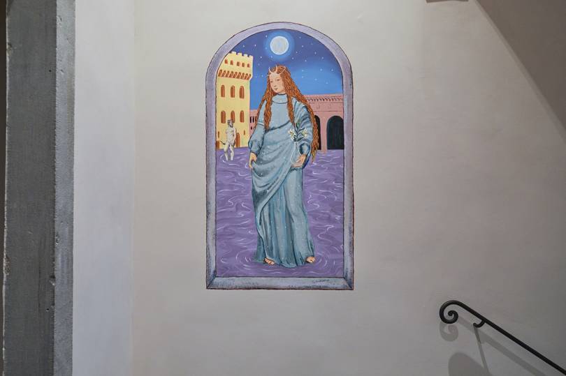 One of eight murals created by Alex Merry for Guccis Pitti Immagine exhibition, Florence, January 2019
