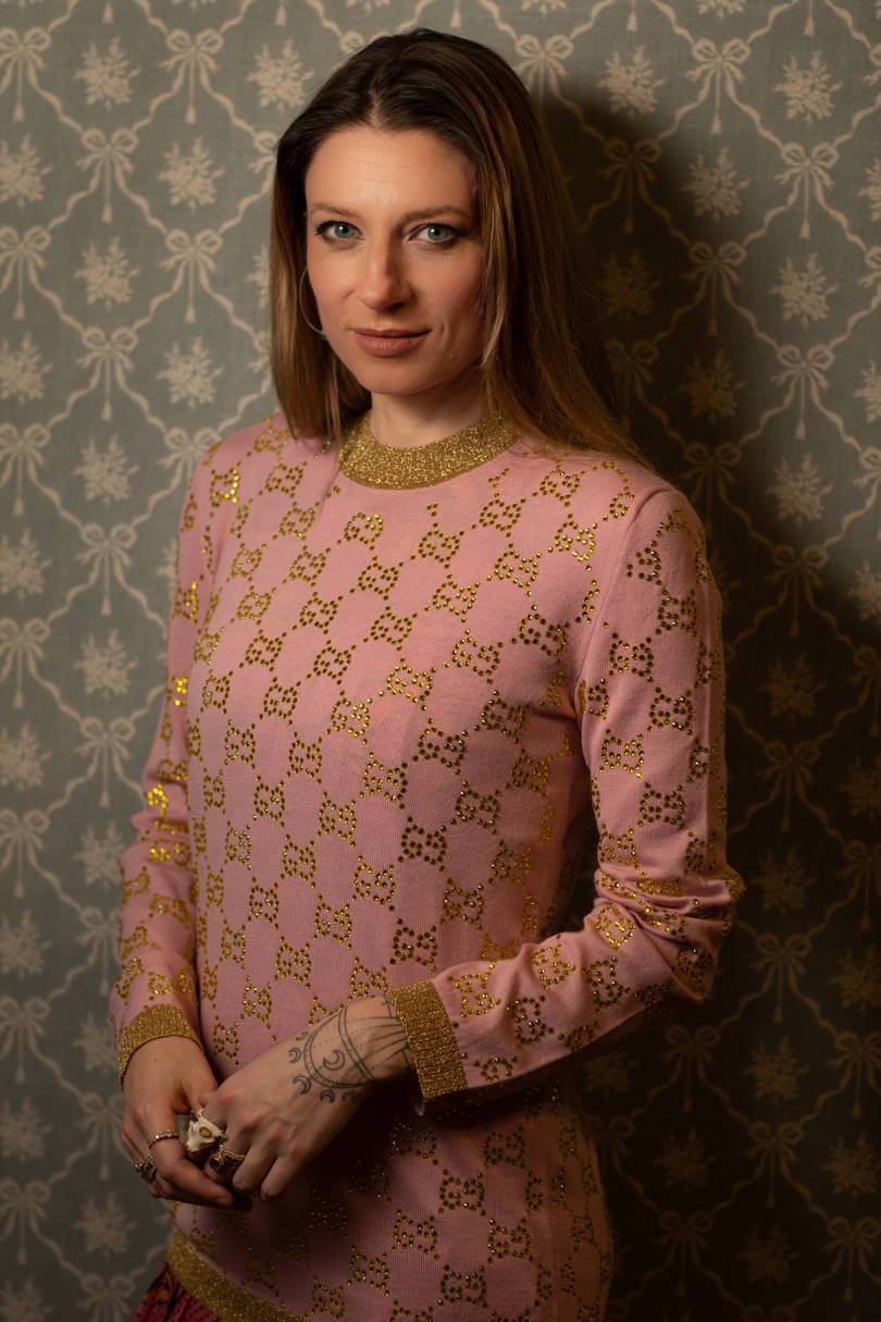 English artist Alex Merry at Guccis exhibition in Florence, January 2019. Credit: ALESSANDRO MOGG