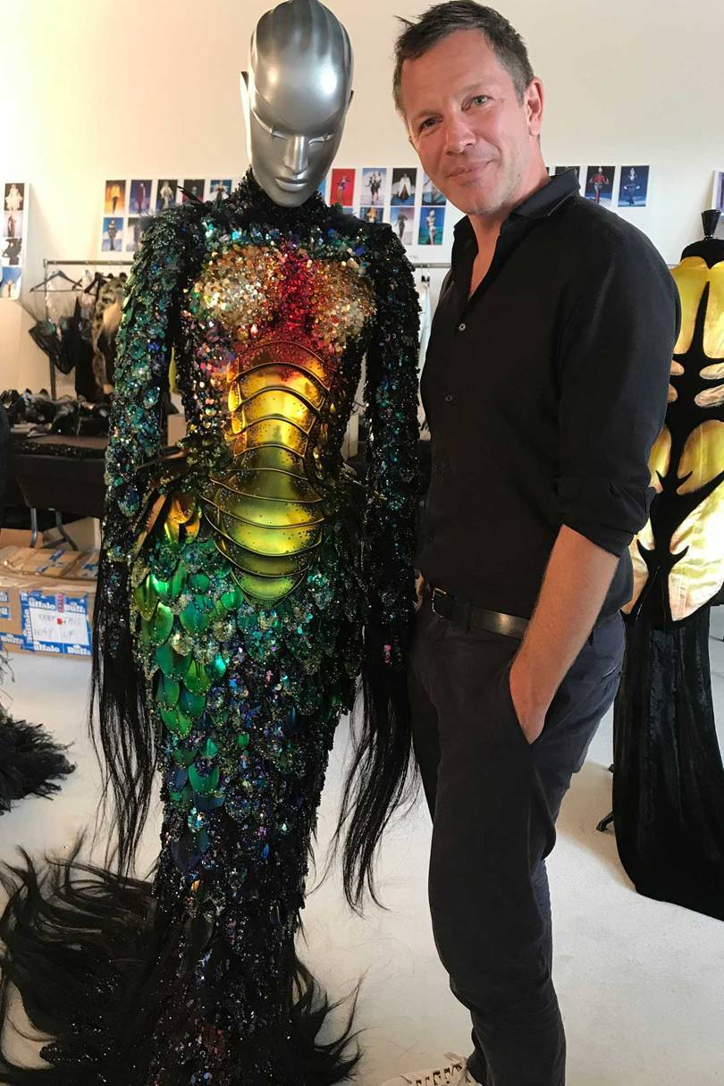 Thierry-Maxime Loriot in the Mugler archive in Paris, 2018
Credit: @SUZYMENKESVOGUE