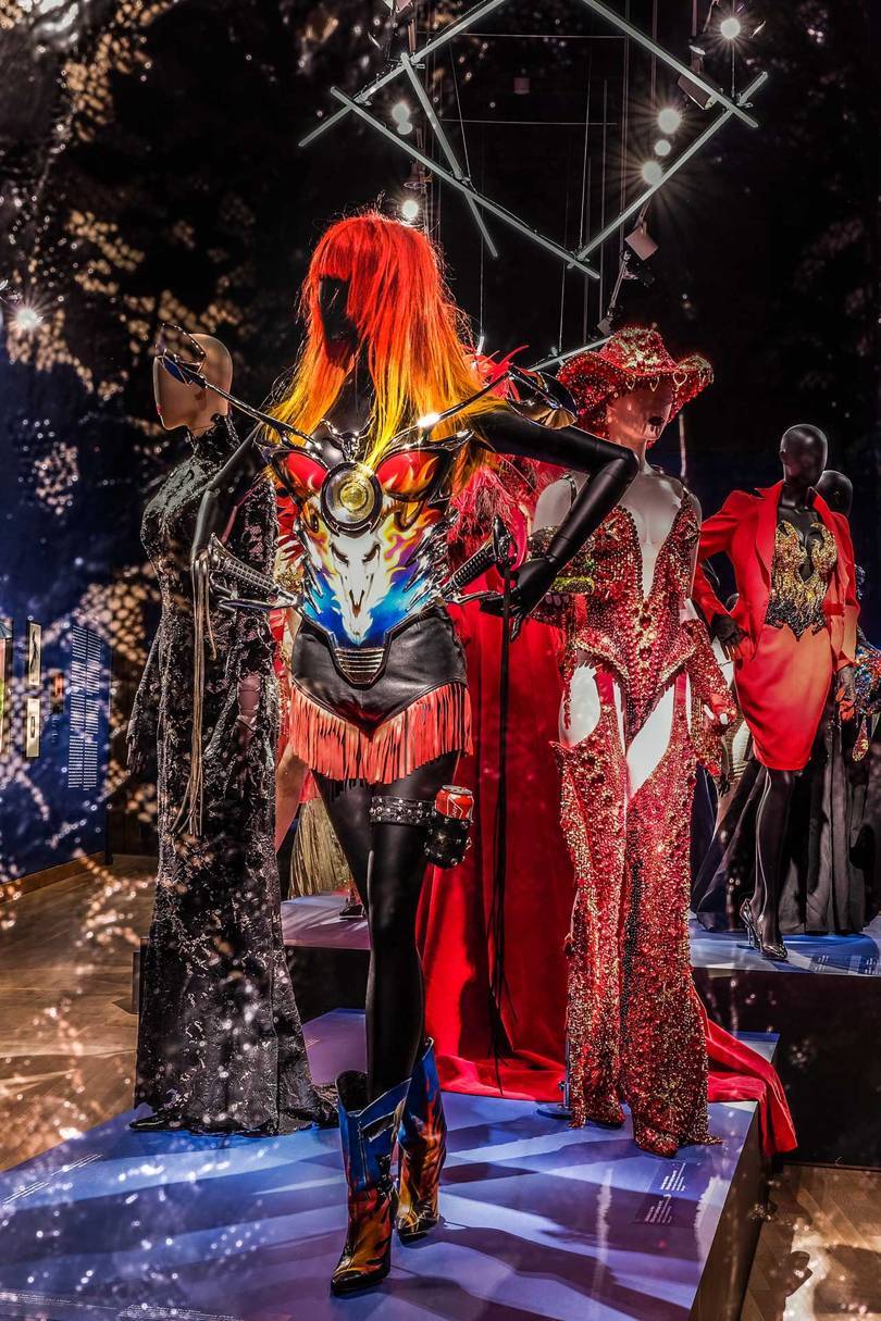 An installation from the Thierry Mugler: Couturissime exhibition at the Montreal Museum of Fine Arts
Credit: MMFA