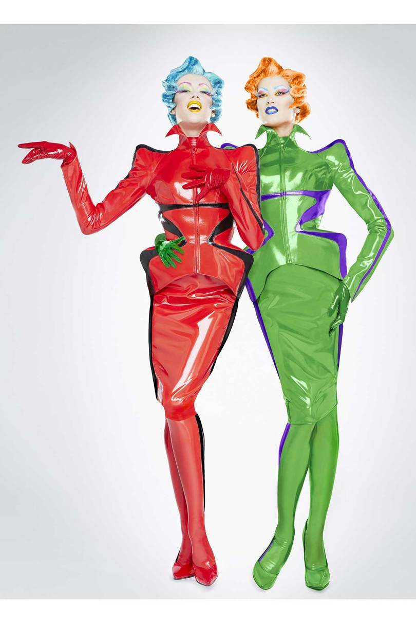 Thierry Muglers stage costumes for the show, Mugler Follies, 2013
Credit: CHRISTIAN GAUTIER / © MANFRED MUGLER