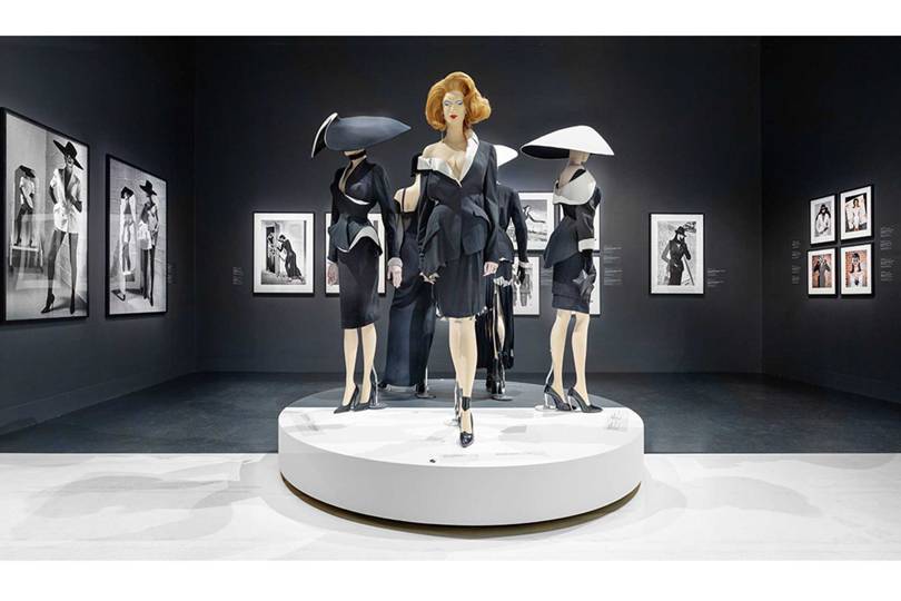 An installation from the Thierry Mugler: Couturissime exhibition at the Montreal Museum of Fine Arts. Credit: MMFA