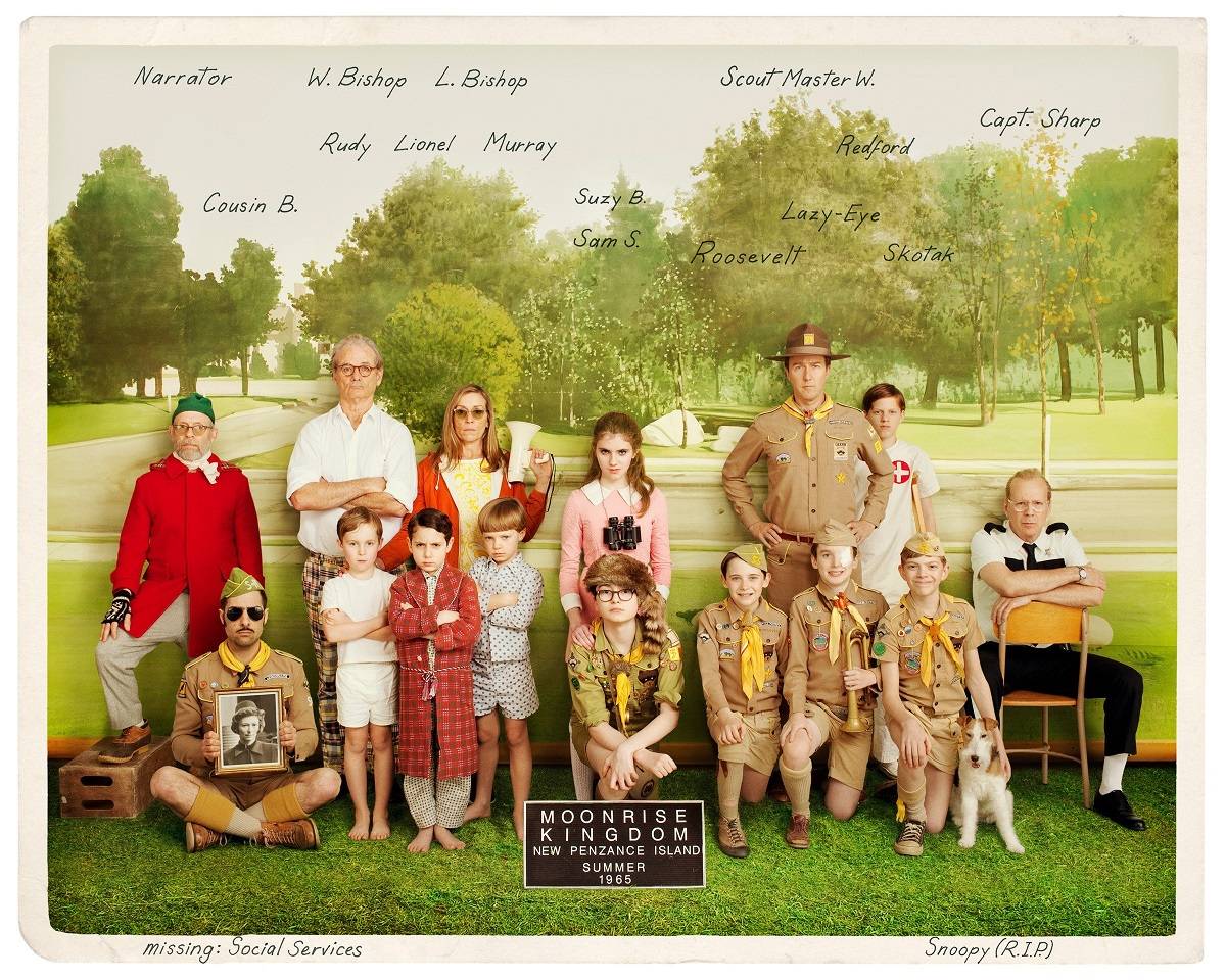 Kadr z filmu Kochankowie z Księżyca. Moonrise Kingdom