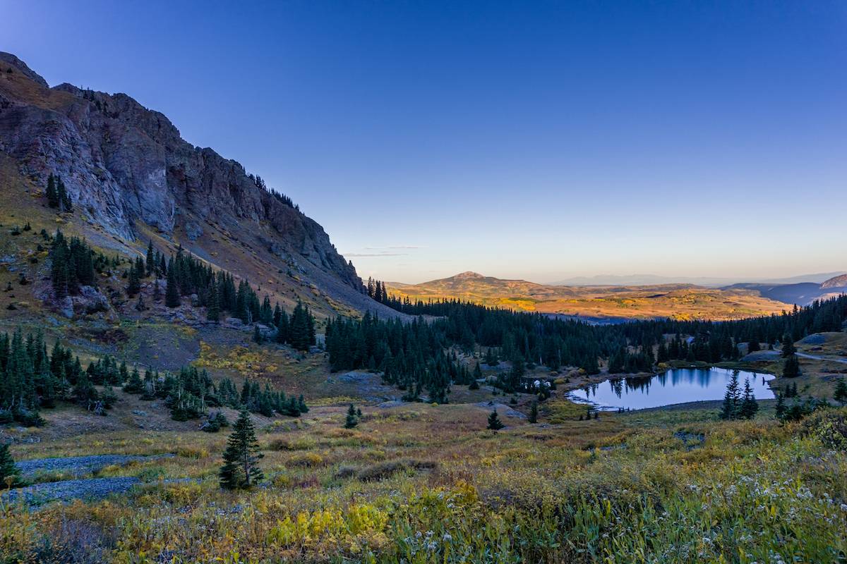 Panorama na jezioro Alta położone niedaleko Telluride (Fot. Getty Images)