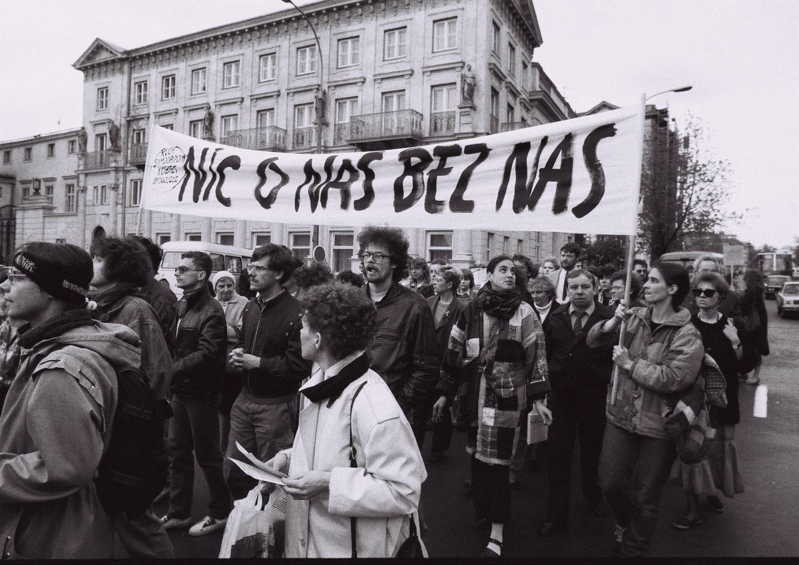 Protesty przeciw zaostrzeniu prawa aborcyjnego, 1989 (Fot. Zenon Zyburtowicz/East News)