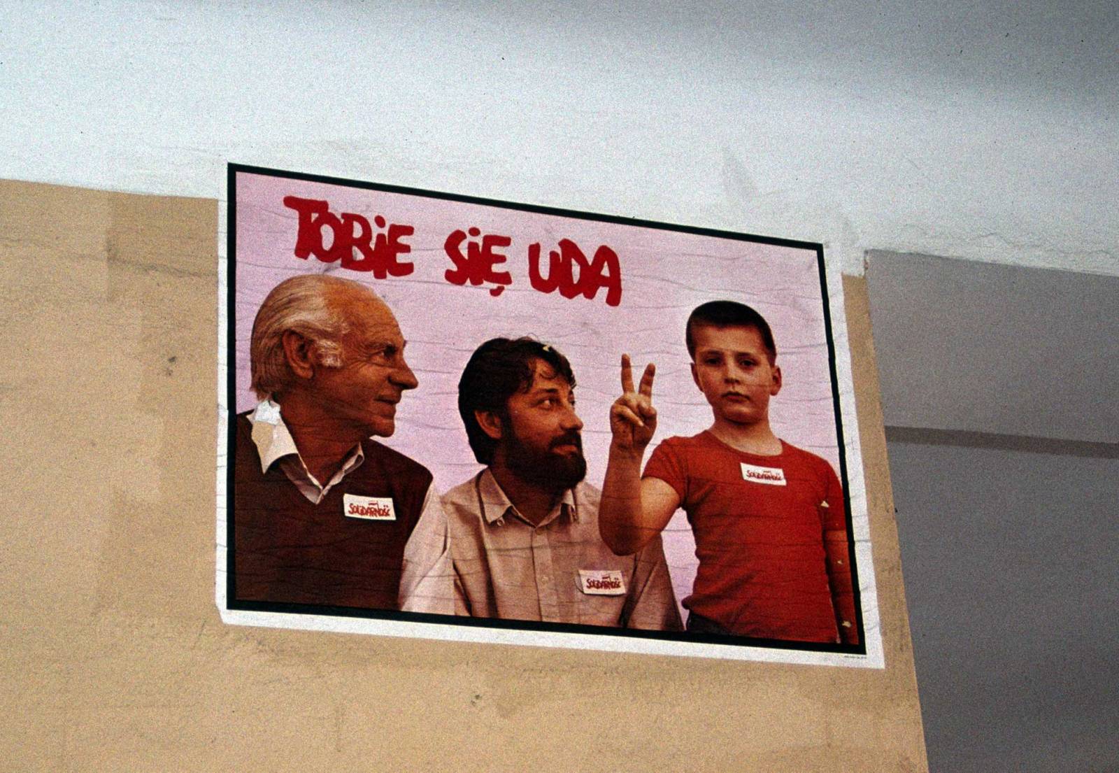 1989, Lublin, plakat wyborczy Solidarności (Fot. Witold Skrzypczak/REPORTER)