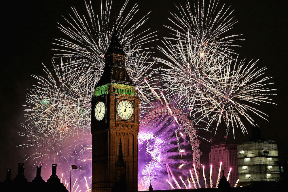 Big Ben w sylwestra (Fot. Getty Images)