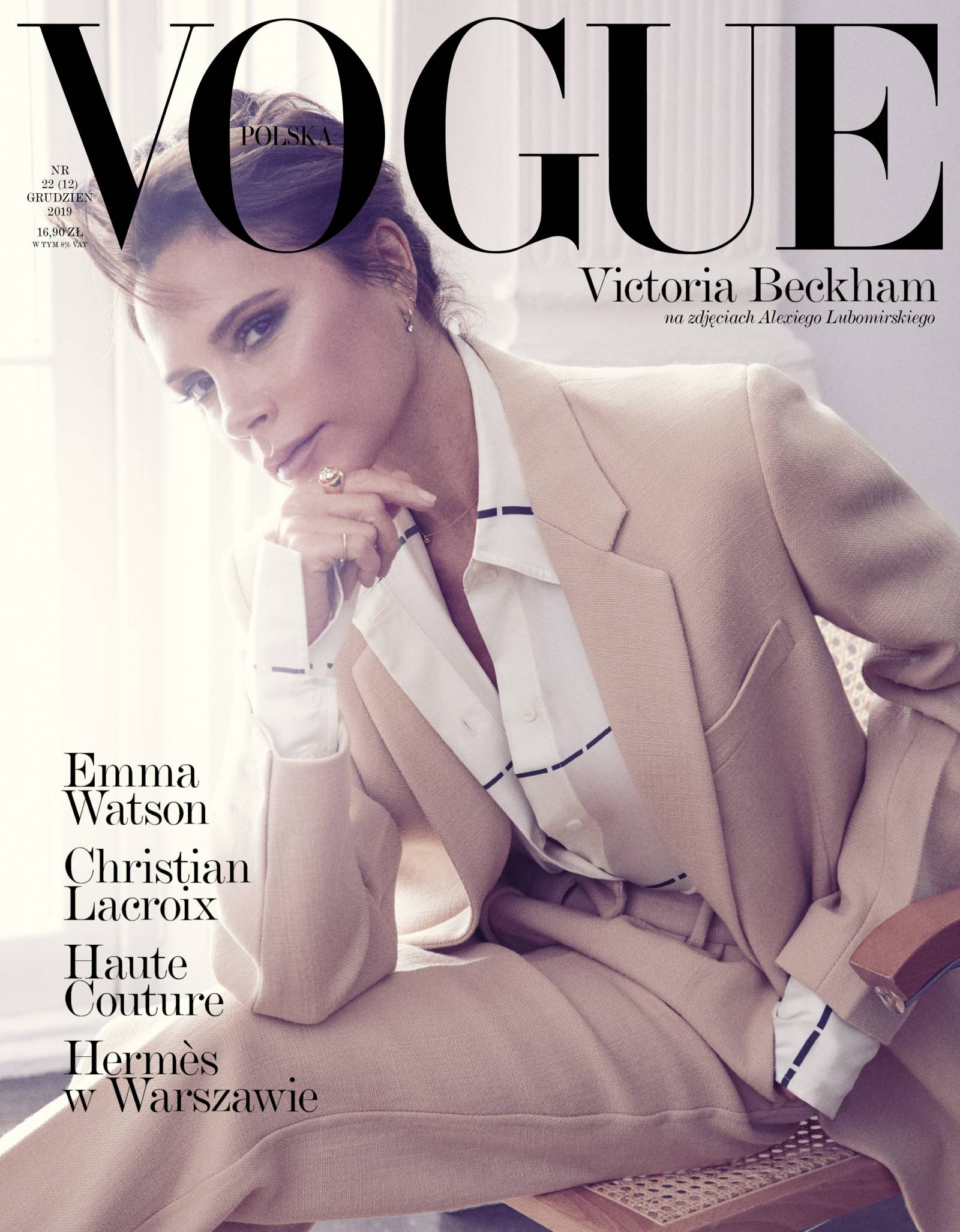 Okładka grudniowego wydania Vogue Polska (Fot. Alexi Lubomirski)