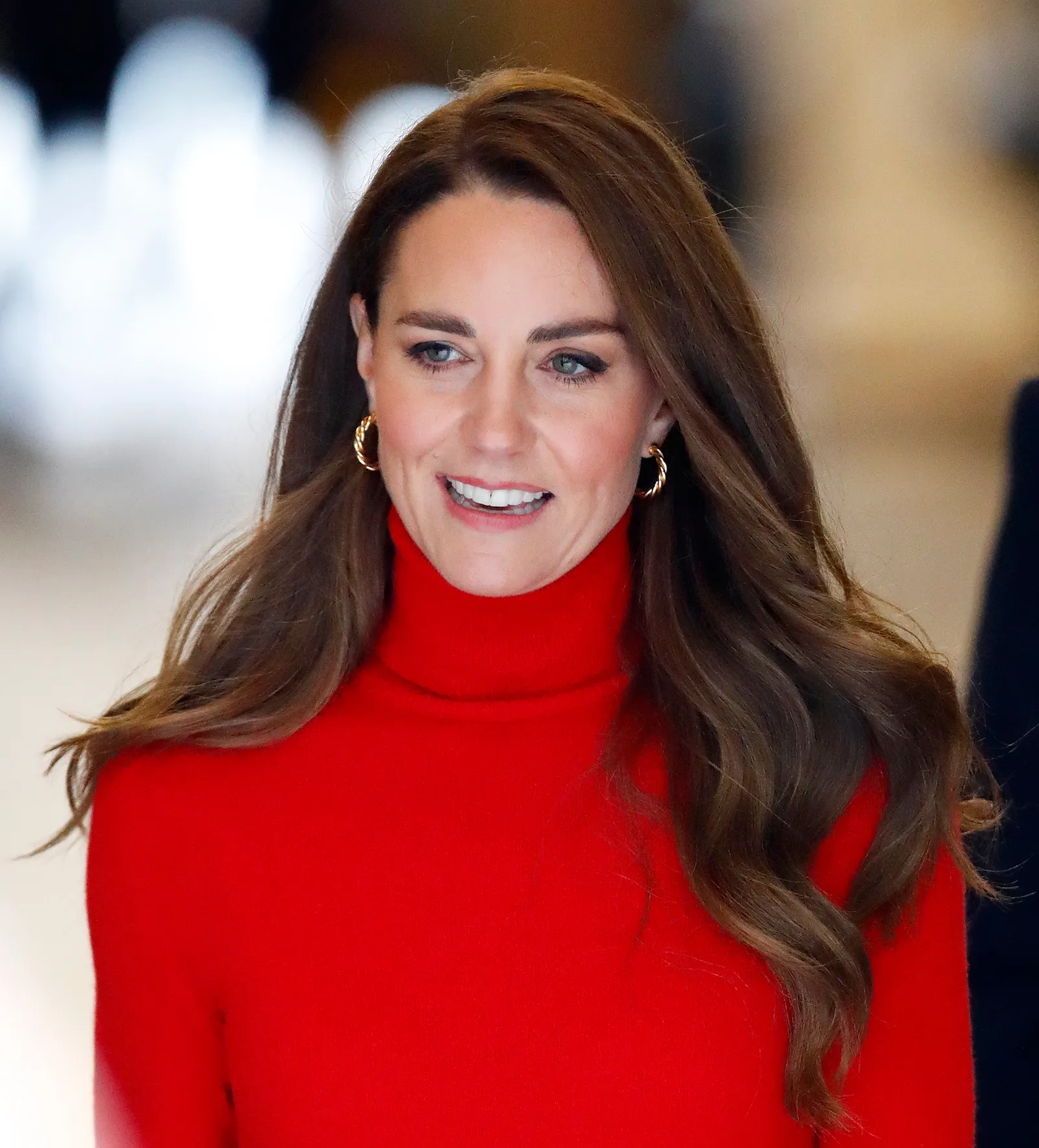Księżna Kate w kolczykach obręczach, 2021 rok. (Fot. Getty Images)