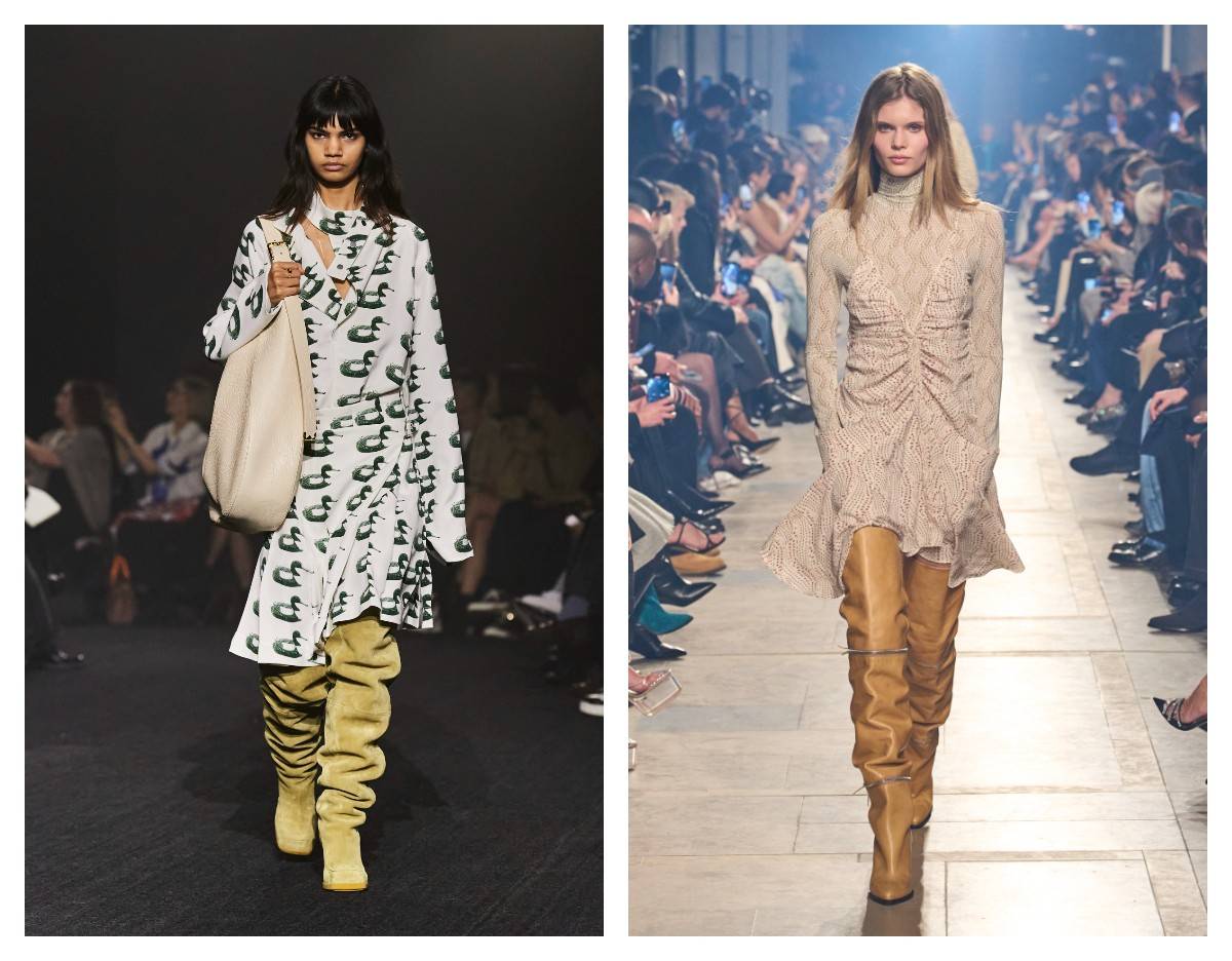 Burberry, Isabel Marant jesień-zima 2023 / (Fot. Spotlight. Launchmetrics / Agencja FREE)