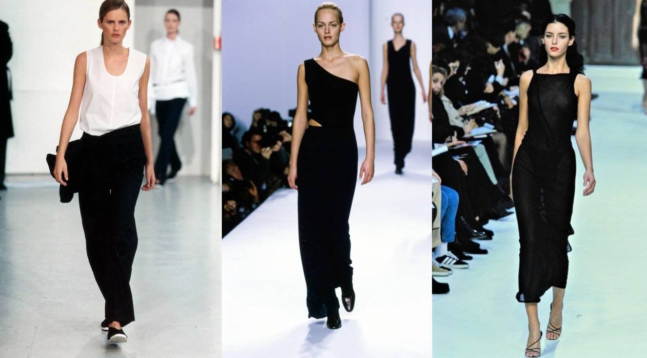 Helmut Lang SS1998, Calvin Klein SS1996, Cerruti SS1997 /(Fot. Conde Nast Archive)