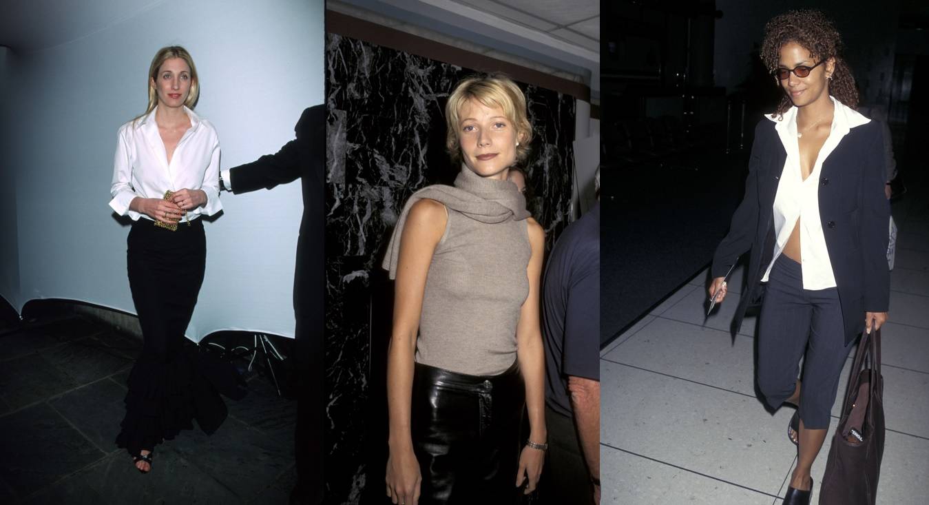 Carolyn Bessette-Kennedy, Gwyneth Paltrow i Halle Berry w latach 90. /(Fot. Getty Images)