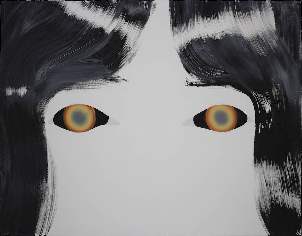 Agata Bogacka, 2015, Kompozycja z oczami, akryl na płótnie, 114 x 146 cm, (Fot. Robert Głowacki)