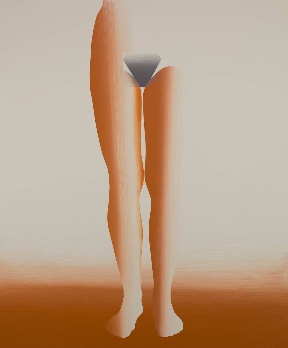Agata Bogacka, 2018, Nogi, akryl na płótnie, 145 x 120 cm, (Fot. Ernest Wińczyk)