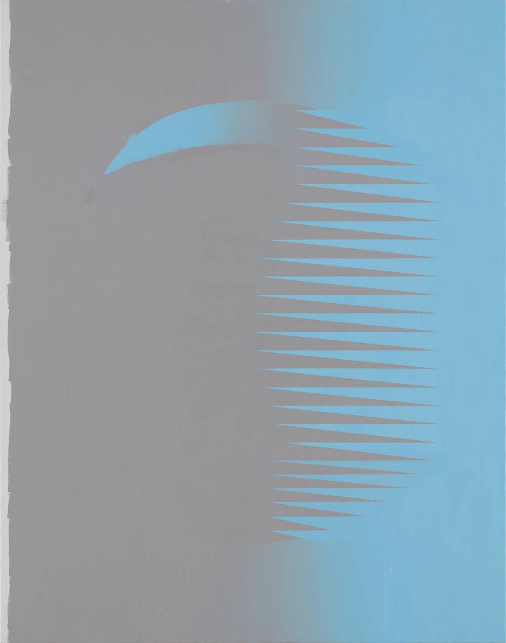 Agata Bogacka, 2018, Głowa w chmurach 3, akryl na płótnie, 140 x 110 cm, (Fot. Ernest Wińczyk)