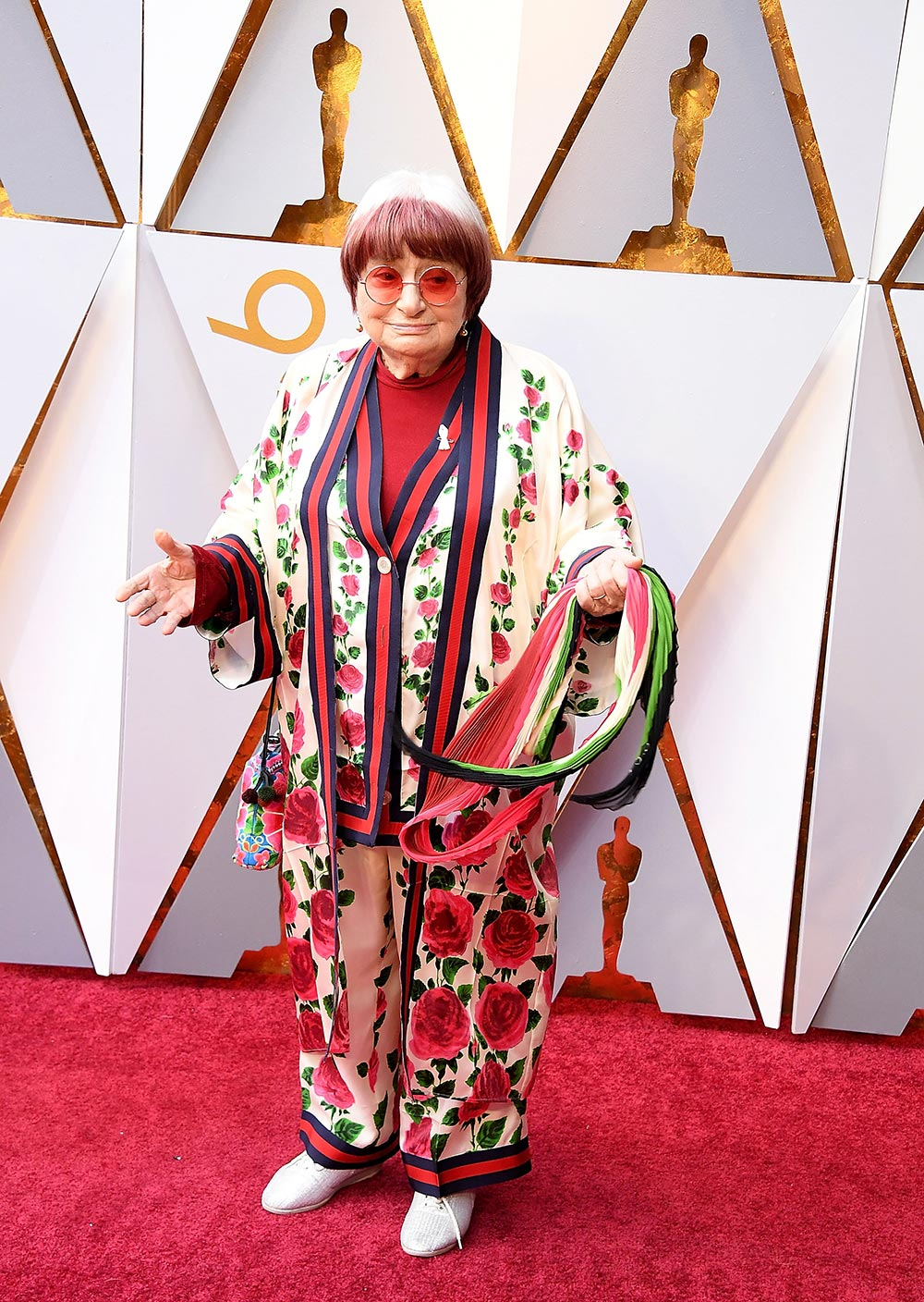 Agnès Varda na rozdaniu Oscarów (Fot. Getty Images)