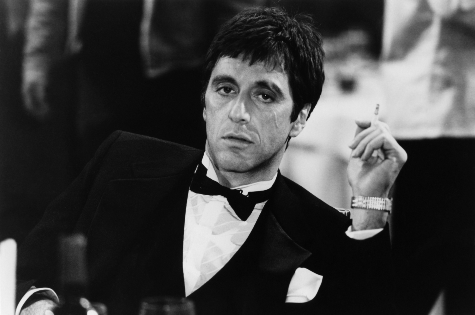 Al Pacino jako Tony Montana w filmie Człowiek z blizną (Fot. Pictures/Sunset Boulevard/Corbis via Getty Images)