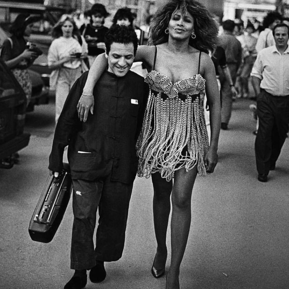 Azzedine Alaïa i Tina Turner (Fot. Wiese/face to face, EAST NEWS)