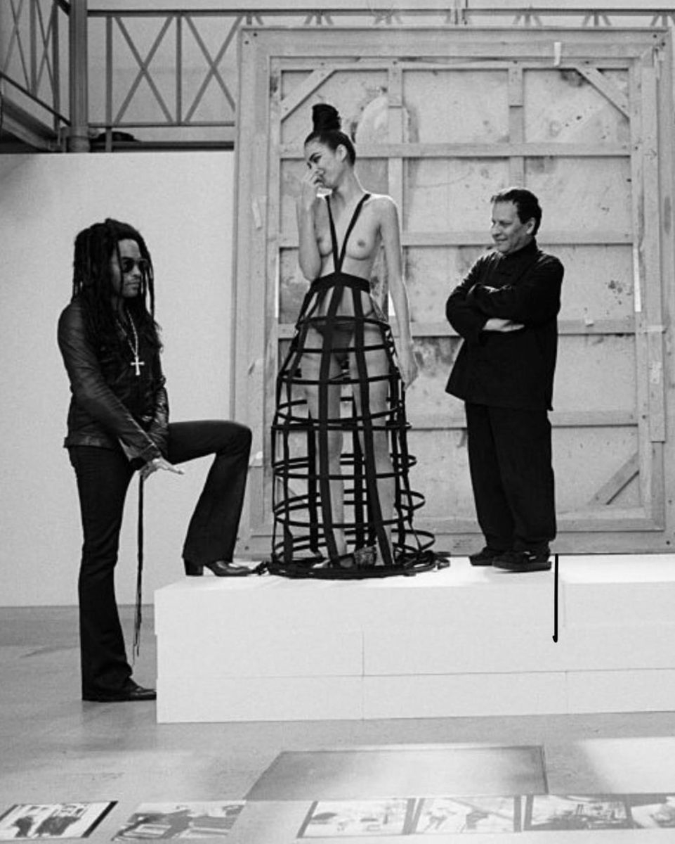 Lenny Kravitz i Azzedine Alaïa (Fot. Wiese/face to face, EAST NEWS)