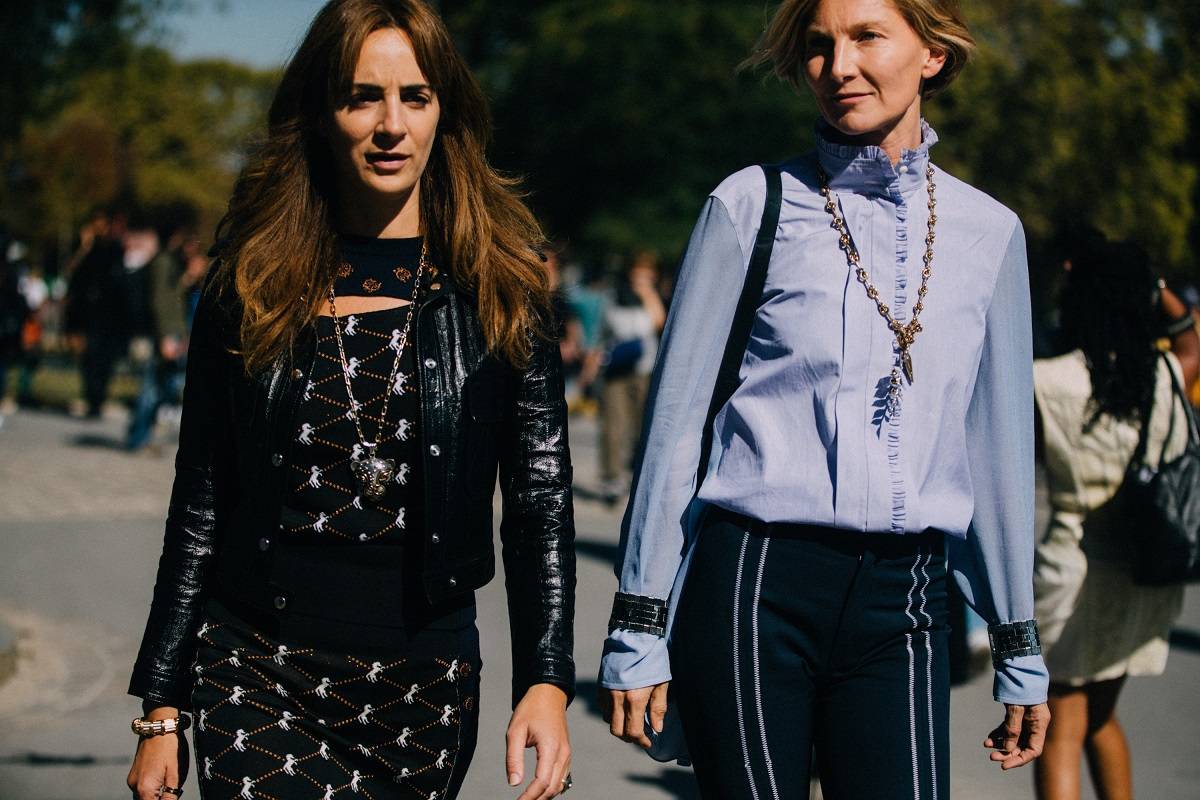 Alexia Niedzielska i Elizabeth von Gutman na tygodniu mody w Paryżu