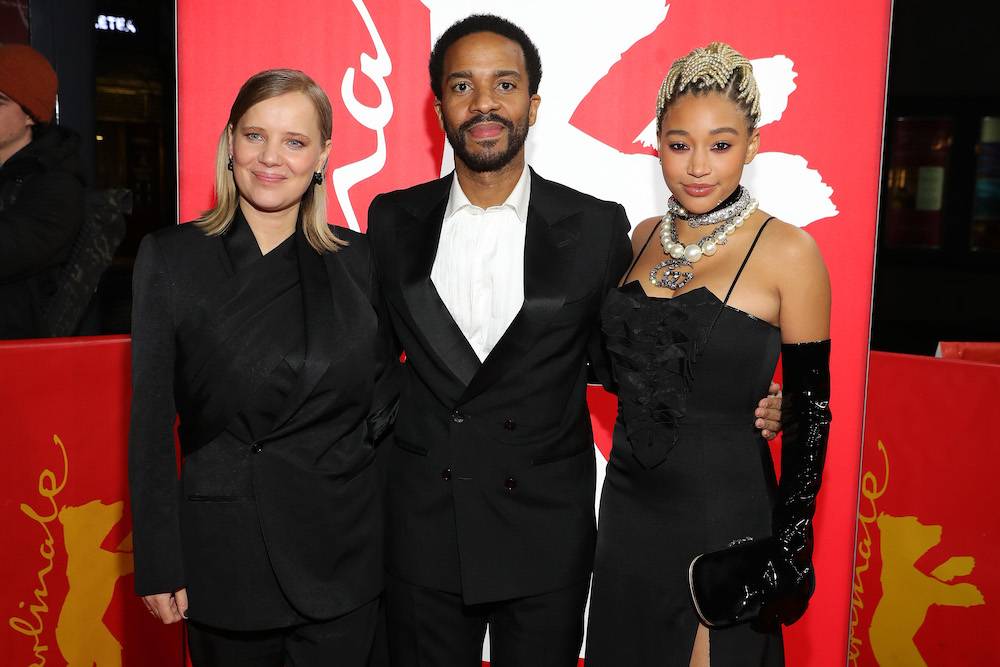 Z Joanną Kulig i Amandlą Stenberg na Berlinale (Fot. Getty Images)