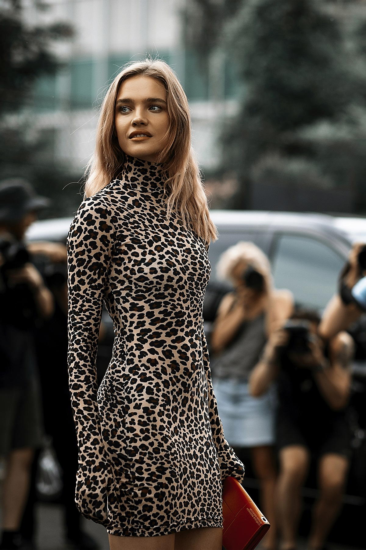 Natalia Vodianova w sukience Vetements