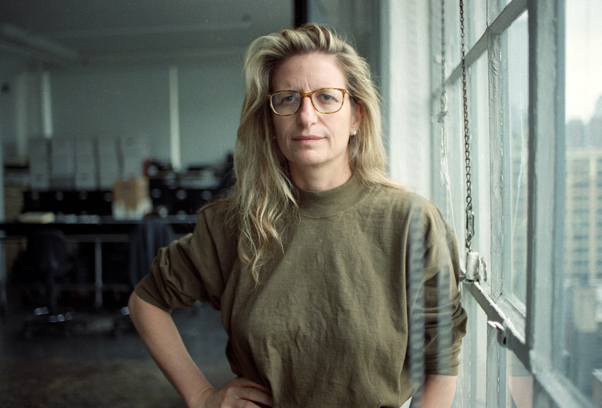 Annie Leibovitz w swoim studiu w 1991 roku