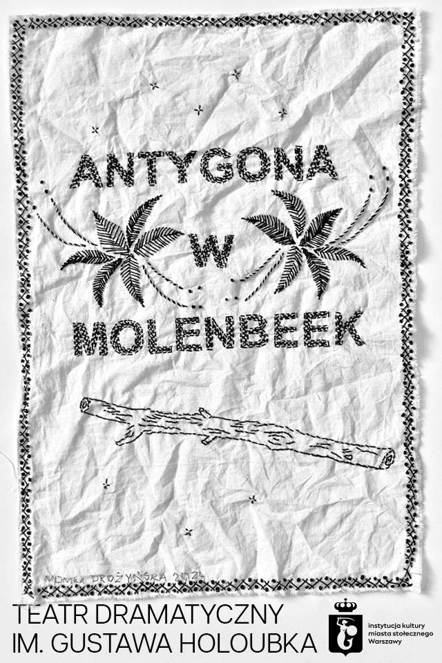 Plakat sztuki Antygona w Molenbeek