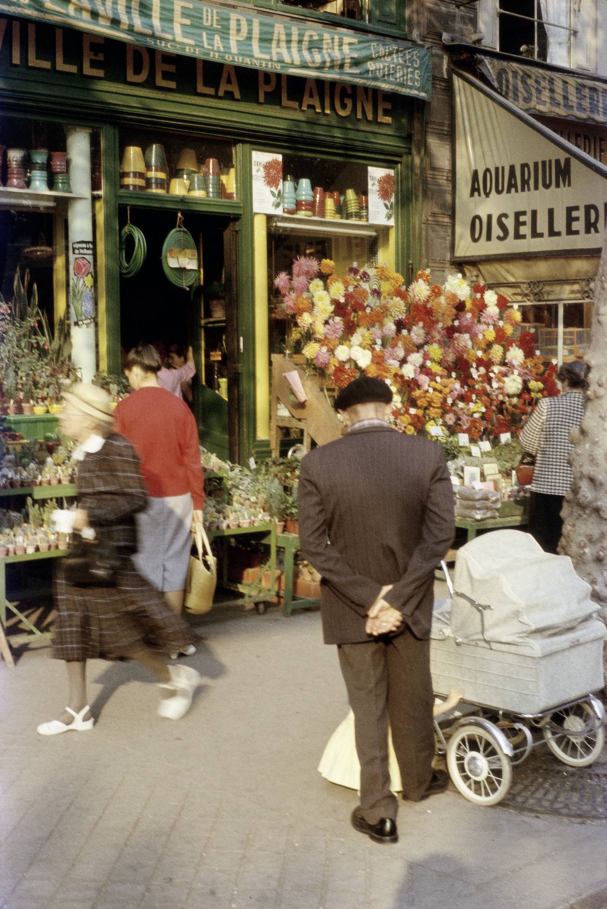 Kwiaciarnia w Paryżu, 1958 / Fot. Getty Images