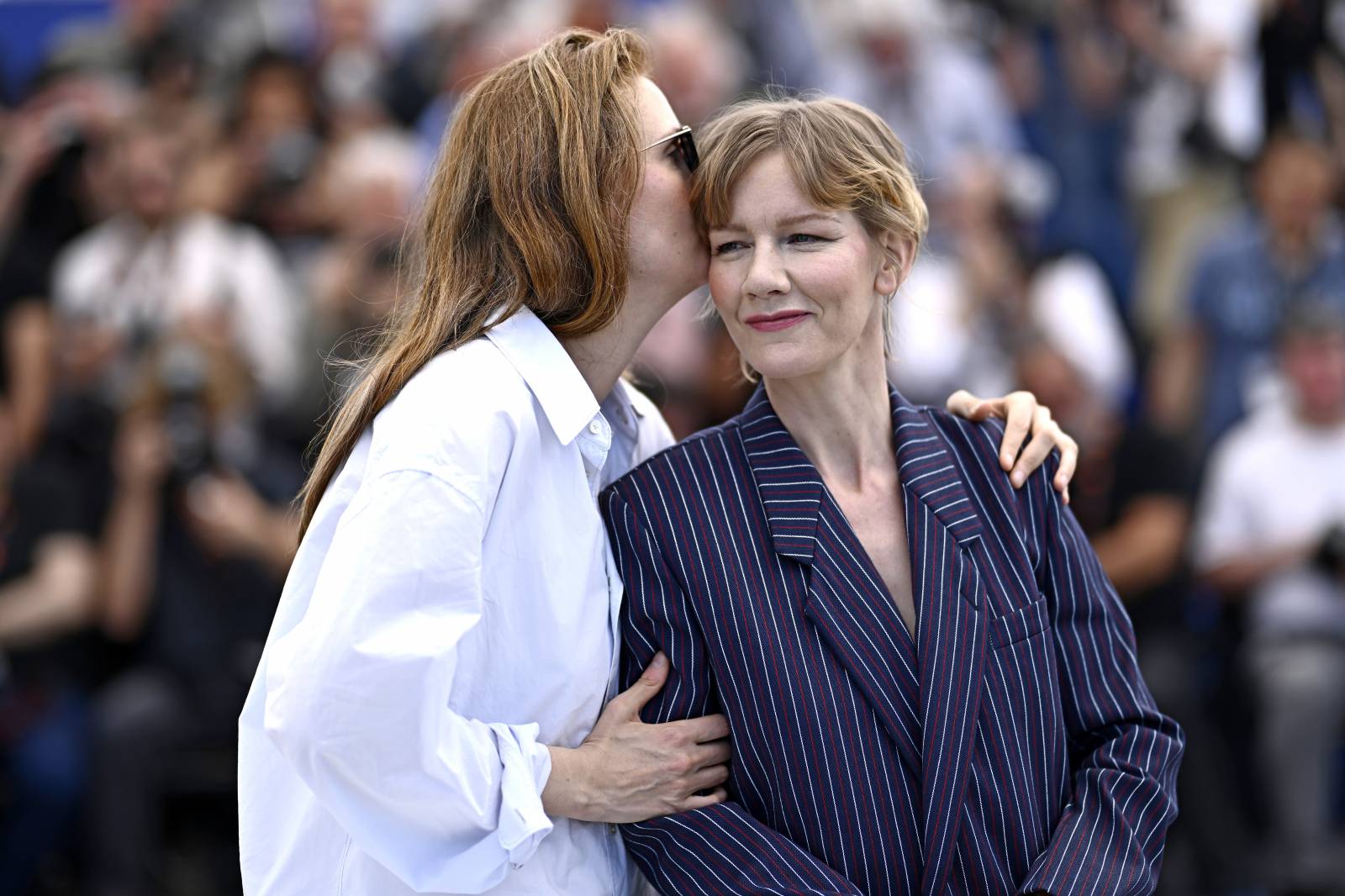 Justine Triet i Sandra Hüller (Fot. Getty Images)