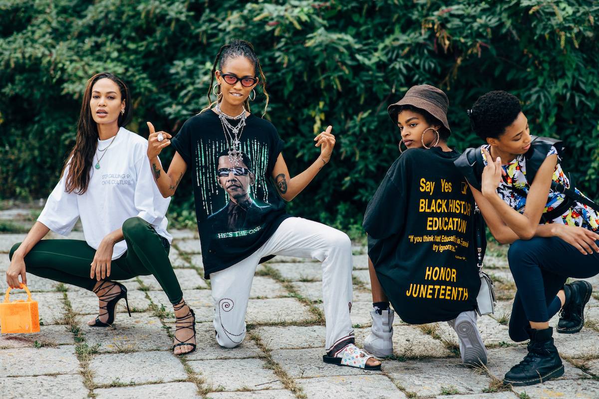 Joan Smalls, Adesuwa Aighewi, Theresa Hayes i Janaye Furman (Fot. Style du Monde)