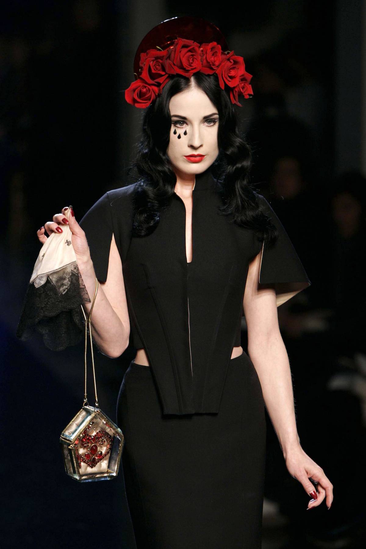 Dita von Teese na pokazie Jean-Paul Gaultier wiosna–lato 2007 (Fot. Shutterstock)